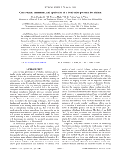 Construction, assessment, and application of a bond-order