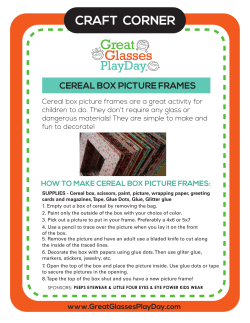 Craft Corner page picture frames