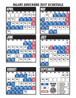 2017 Schedule Home Times