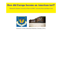 How did Europe become an American turf? - lpthe