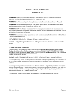 Ordinance Amending Zoning Code LMC 19