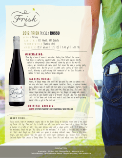 Tasting Notes
