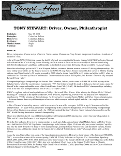 TONY STEWART - True Speed Communication