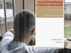 Living group climate and psychopathology in German youth prison