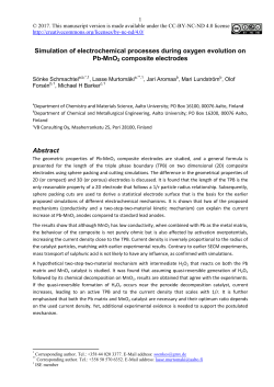 Simulation of electrochemical processes during oxygen evolution on