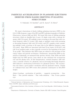 Particle Acceleration In Plasmoid Ejections Derived From Radio
