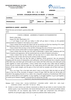 data: 03 / 12 / 2016 iii etapa &ndash; avalia&ccedil;&atilde;o especial de ingl&ecirc;s &ndash; 2.&ordm; ano