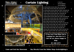 Curtain Lighting - Festive Lighting