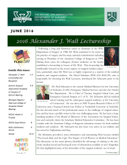 June 2016 - The Department of Surgery | Wayne State University