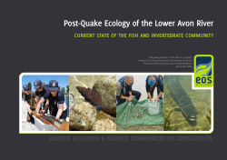 Post-Quake Ecology of the Lower Avon River
