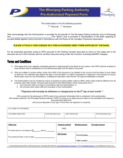 This Authorization is for the following purpose: Personal Business I