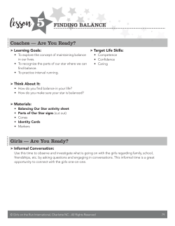 lesson 5 FINDING BALANCE