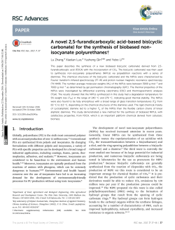 A novel 2,5-furandicarboxylic acid-based bis