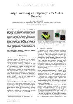 Image Processing on Raspberry Pi for Mobile Robotics