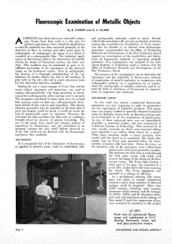 Fluoroscopic Examination of Metallic Objects