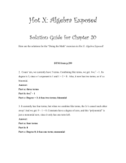 Ch. 20 Solutions - Danica McKellar