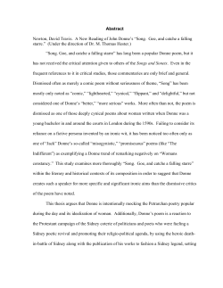 Song. Goe, and catche a falling starre.