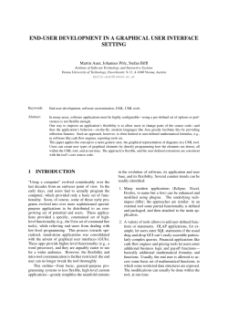end-user development in a graphical user interface setting