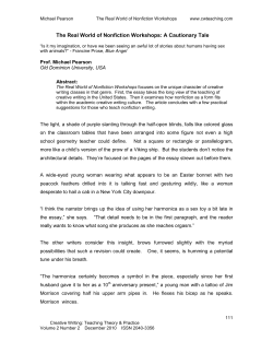 The Real World of Nonfiction Workshops