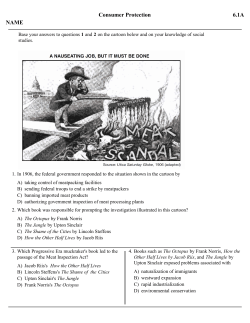 Consumer Protection 6.1A NAME - Ms. McDermott`s Social Studies