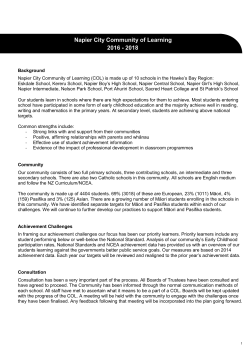 Napier City Community of Learning