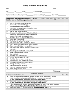 Eating Attitudes Test (EAT-26)