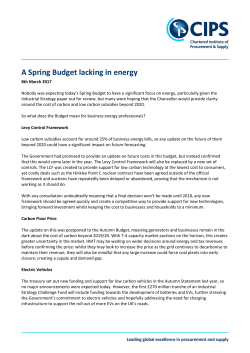 A Spring Budget lacking in energy