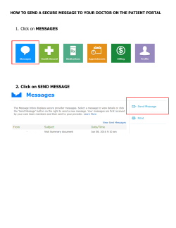 How to send a message to your doctor