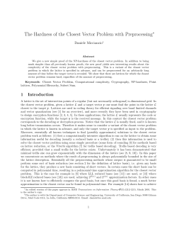 The Hardness of the Closest Vector Problem with