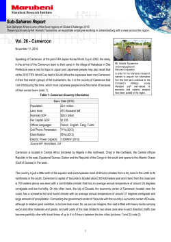 Cameroon - Marubeni Corporation
