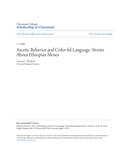 Ascetic Behavior and Color-ful Language: Stories About Ethiopian