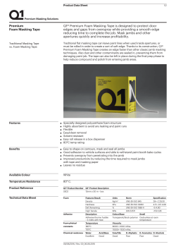 Premium Foam Masking Tape Q1&reg; Premium Foam Masking Tape is