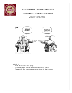 Lesson Plan 3 - Political Cartoons (Group Activity)