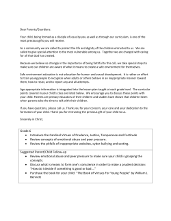 Parent Letter Grade 6