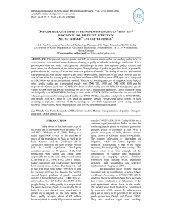 International Journal of Agriculture: Research and Review