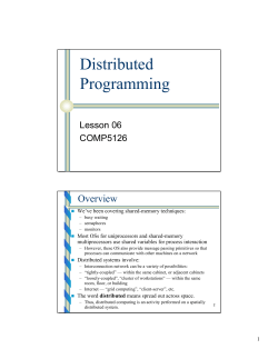 Distributed Programming