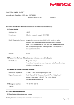 SAFETY DATA SHEET