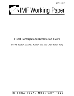 Fiscal Foresight and Information Flows