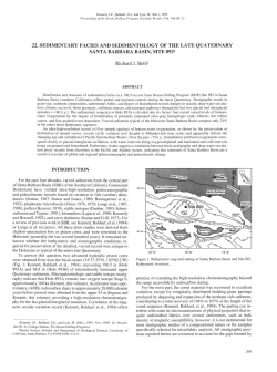 22. Sedimentary Facies and Sedimentology of the Late Quaternary