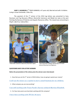 SANY C. BUSMEON (1ST PRIZE WINNER) is 47 years old, Married