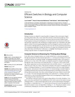 Efficient Switches in Biology and Computer Science
