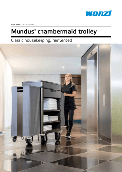 Mundus® chambermaid trolley