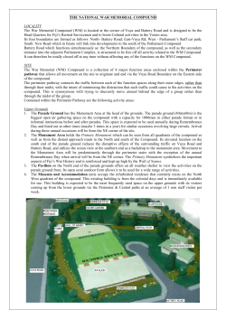 The War Memorial(WM) Compound is a collection of 4 function