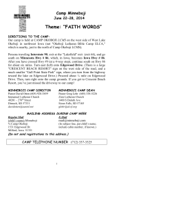 Theme: &ldquo;FAITH WORDS&rdquo;