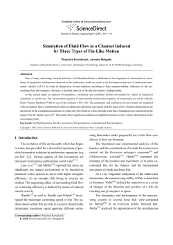 Simulation of Fluid Flow in a Channel Induced by Three Types of Fin