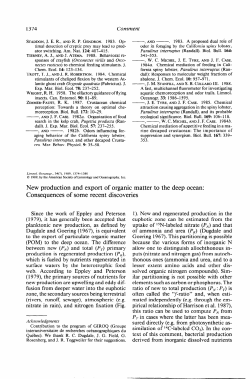 LEGENDRE, LOUIS, AND MICHEL GOSSELIN. New production and