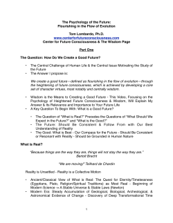 Psych Future 45 Min Video Text OutlineB