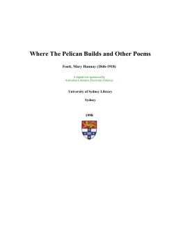 Where The Pelican Builds and Other Poems