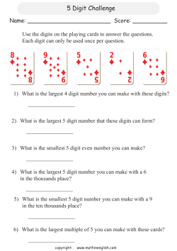 5 Digit Challenge