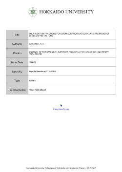 Instructions for use Title POLARIZATION FRACTIONS